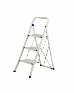 Scala in acciaio colore bianco 3 gradini carico max 150 kg