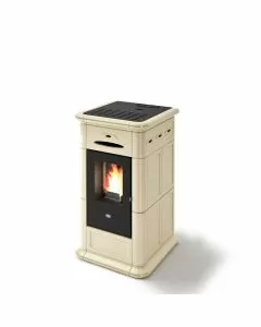 Stufa a pellet Alina 9 KW Crema