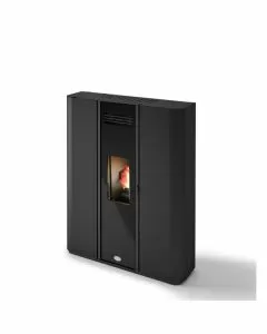 Stufa a pellet Diva 9,5 KW Nero canalizzazione indipendente