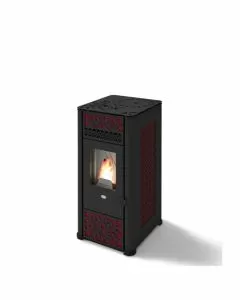 Stufa a pellet Lucilla 9 KW Rosso