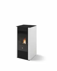 Stufa a pellet Irma 9 KW Bianco canalizzazione indipendente