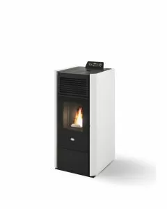 Stufa a pellet Nora 7,5 KW Bianco