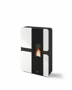 Stufa a pellet Kendra 7,5 KW Bianco
