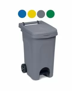 Bidone urban quadro pedale blu l 60 stefanpl