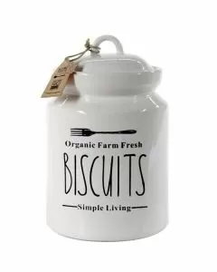 Barattolo ceramica biscotti cm 15 h 24 utilissimi