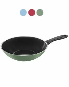 Wok 1 manico cm 28 caprera blu ballarini