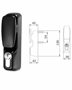 Comando esterno maniglioni idea 94013005t iseo