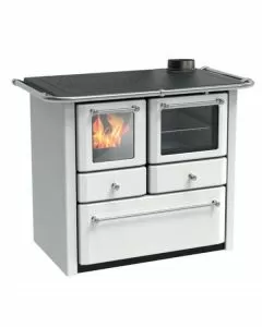 Cucina legna gaia 4,5 bianca lincar