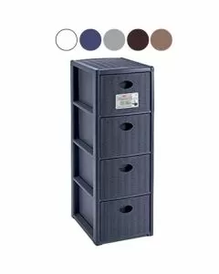 Cassettiera p.4 elegance blu n.30x40 h 80 stefanpl