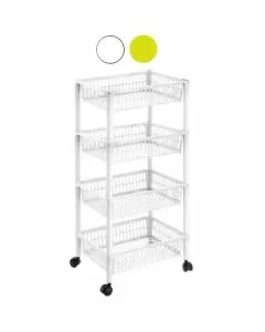 Carrello p.4 mito lime cm 40x29 h 91 tontarelli