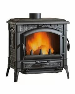 Stufa legna ghisa isotta evo nera nordica