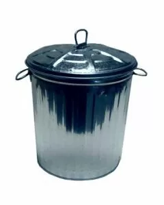 Bidone immondizia latta c/cop. l 65 xtra 03478