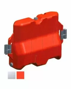 Barriera protettiva plastica bianca 113x40 h 75