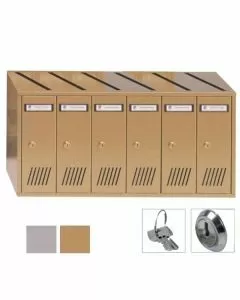 Casellario vert 6p acc bronzato 31-706 silmec