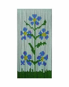 Tenda pvc piastra fiori 120x230 f 44 vette 01048