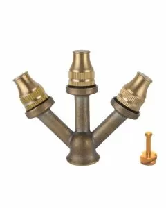 Getto triforco c/elichetta ottone