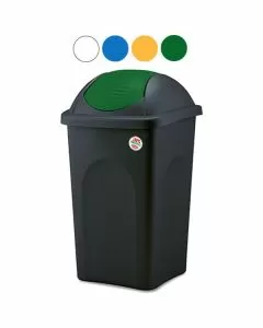 Pattumiera bascul. multipat nero/bia l 60 stefanpl