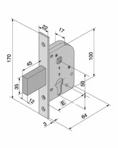 Serratura inf.ferro 069.30.00.0 welka