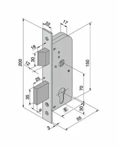 Serratura inf.ferro 061.30.00.0 welka