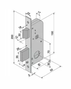 Serratura inf.ferro 067.30.00.0 welka