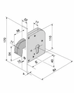 Serratura inf.ferro 068.50.00.0 welka