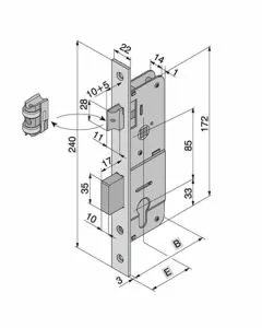 Serratura inf.all 101.25.10.0e welka