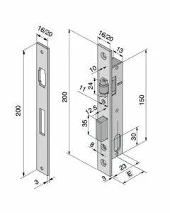 Serratura inf.all f20 110.15.02.0 welka