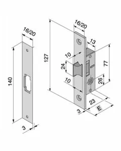 Serratura inf.all 113.15.01.0 welka