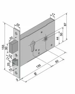 Serratura inf.all 120.50.01.0 welka