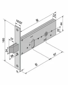 Serratura inf.all 130.60.01.0 welka