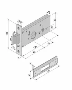 Serratura inf.all f16 123.60.01.0 welka
