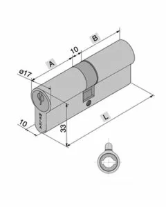 Cilindro infilare 70-22-38 600.22.38 welka