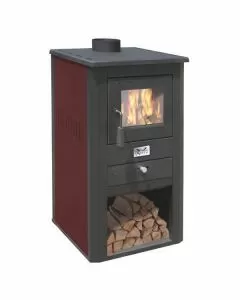 Stufa legna pallade bordeaux mille