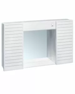 Armadietto bagno 2 ante luce cm 58x12 h 37