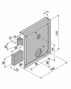 Serratura app.ferro 055.55.00.0 welka