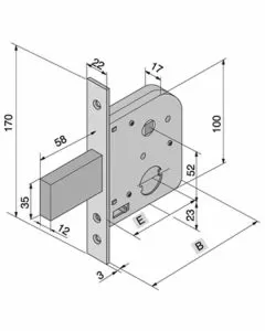Serratura inf.ferro 075.45.00.0 welka