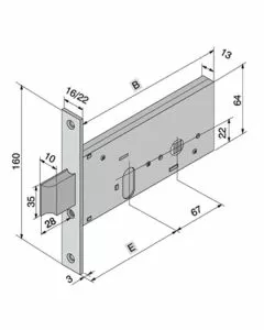Serratura inf.all 133.60.01.0 welka