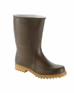 Stivali gomma tronchetto 46 marrone issa