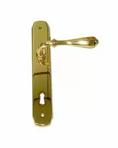 Maniglia novecento ott luc placca 8x90