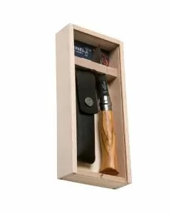 Coltello virobloc inox n. 8 ulivo fodero opinel