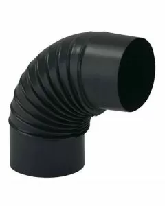 Gomito smaltato 90^ 10 nero opaco aeternum ala