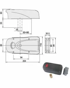 Elettroserratura app.legno 1a611-00-0 cisa