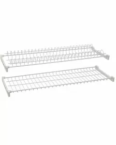 Scolapiatti acciaio plasticato cm 76x23