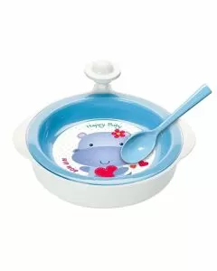 Piatto plastica caldapappa cm 21 h 6 cosmoplast