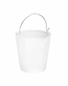 Secchio polietilene bianco bec.l 21 7250p6 giganpl