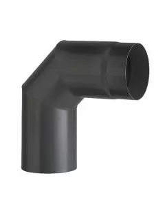 Gomito acciaio 90^ 15 nero 2mm aeternum ala