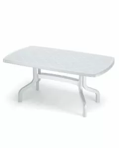 Tavolo resina ribalto bianco 160x 90 1853 scab