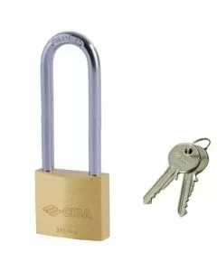 Lucchetto ottone mm 50 arco extra lungo 22011 cisa