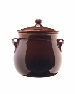 Pentola 2 manici coperchio cm 18 bruna coli'