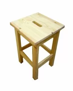 Sgabello pino alto cm 30x30 h 44 xtra 12613